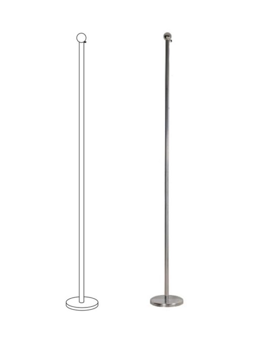 Indoor Stainless Steel Flag Pole - I-FP